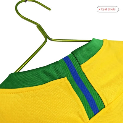 Camiseta de fútbol retro local de Brasil 2018