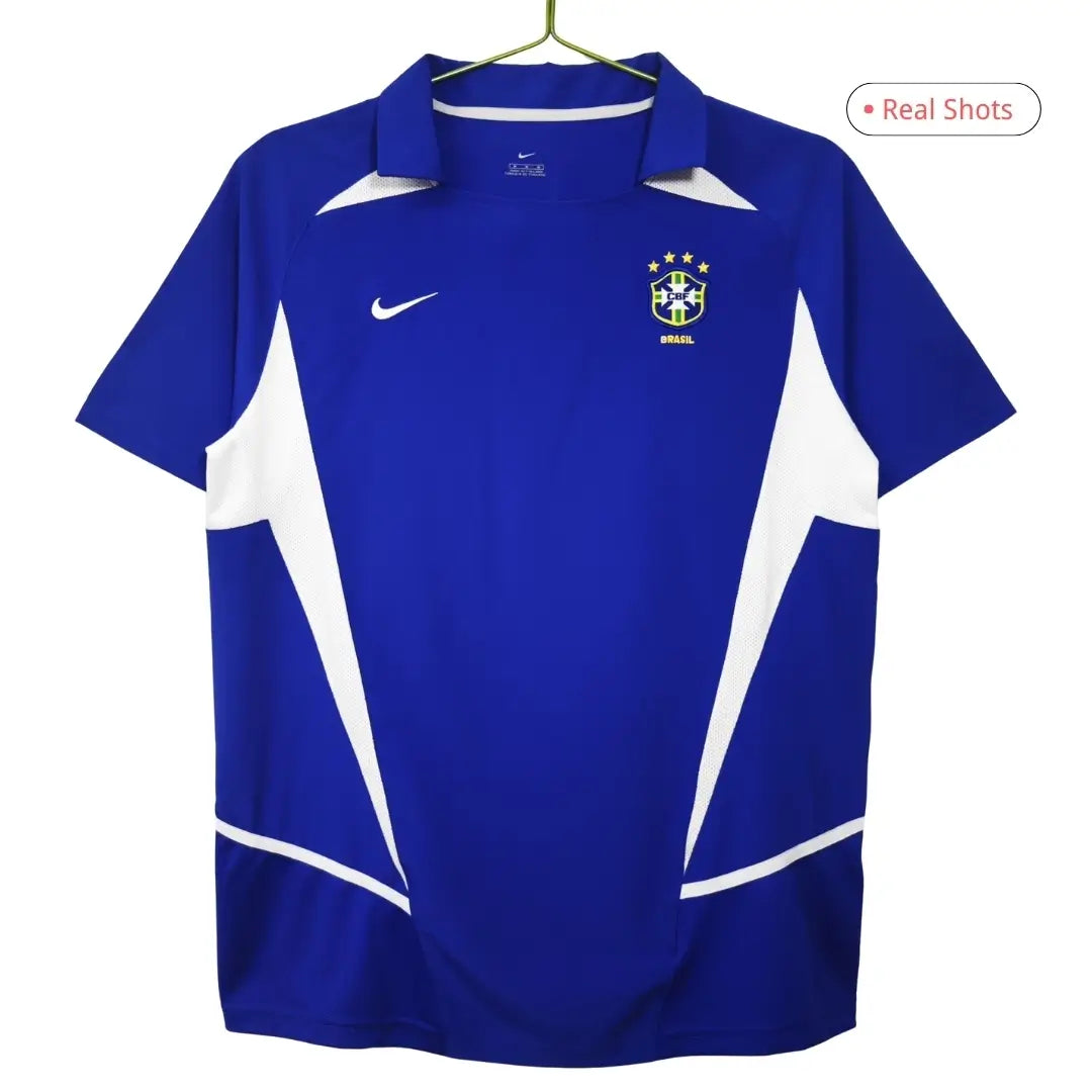 Camiseta Retro de Fútbol de Visitante Brasil 2002