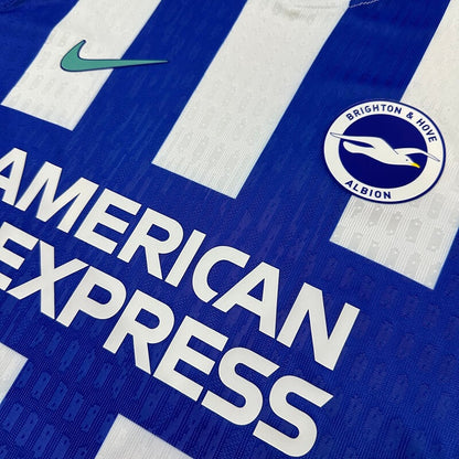 Camiseta de fútbol local del Brighton &amp; Hove Albion, versión jugador, temporada 2025/26