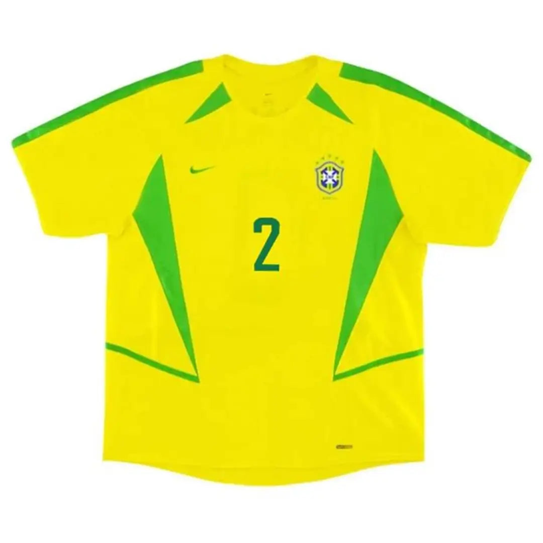Camiseta retro de fútbol de la CAFU #2 Brasil 2002/03 (local)