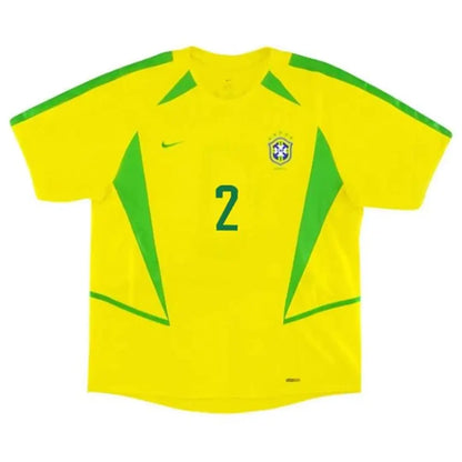 Camiseta retro de fútbol de la CAFU #2 Brasil 2002/03 (local)
