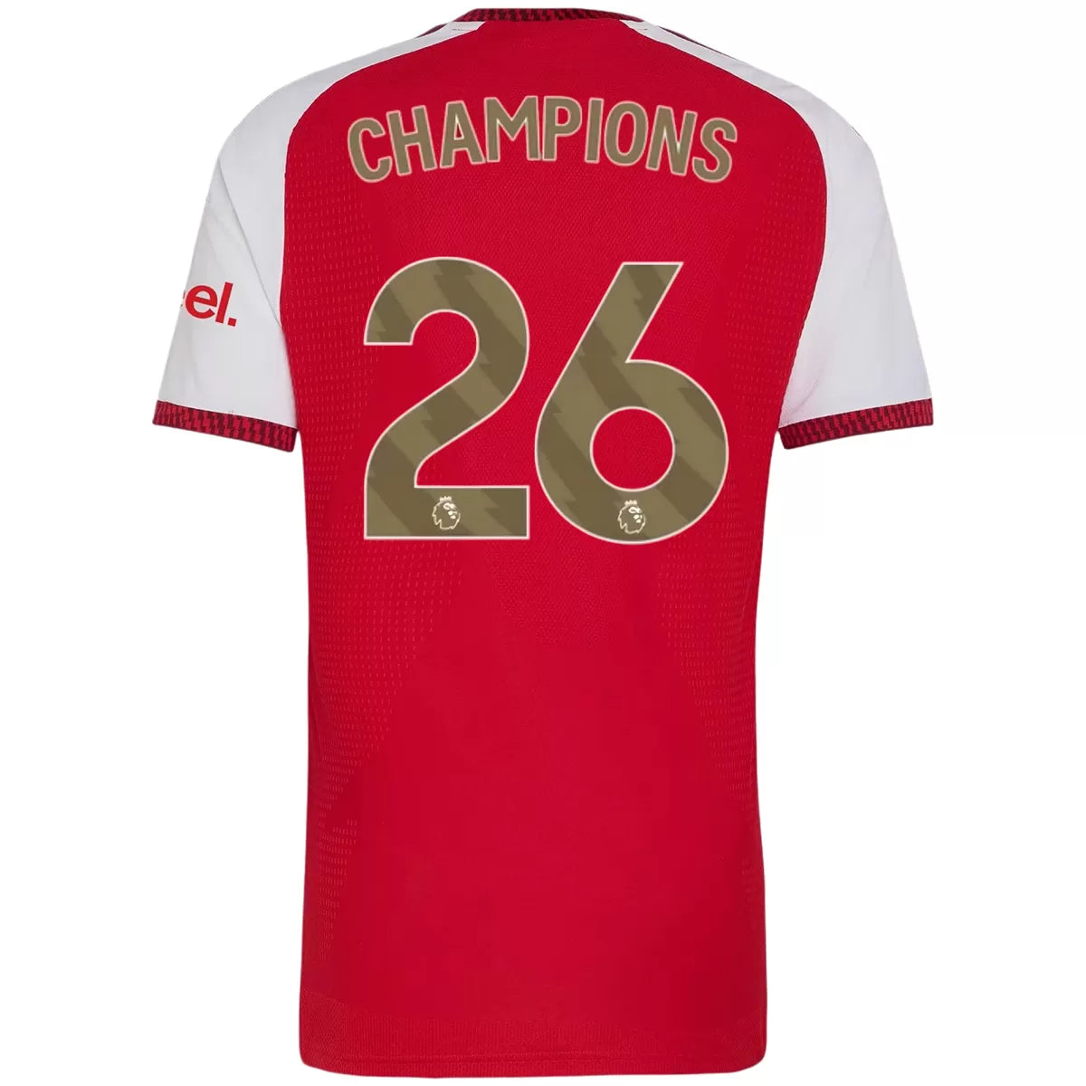 CHAMPIONS #26 Arsenal Home Player Version Soccer Jersey 2026/27