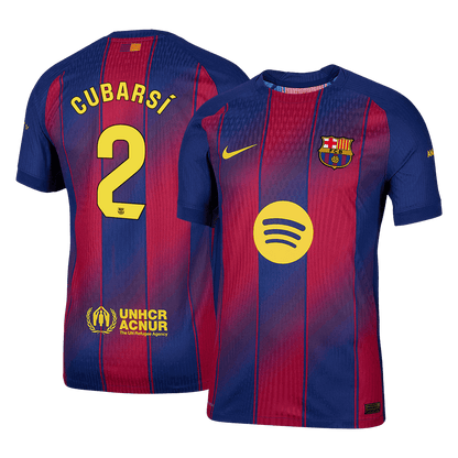 CUBARSÍ #2 Camiseta de fútbol del Barcelona versión jugador local 2025/26