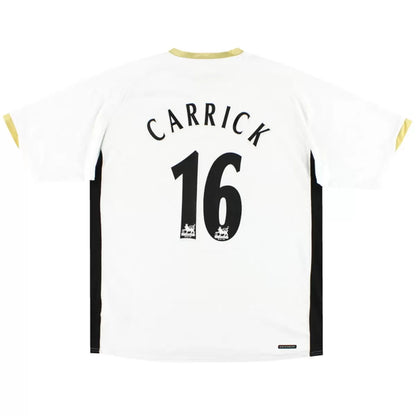 Camiseta retro de visitante Carrick #16 del Manchester United 2006/08