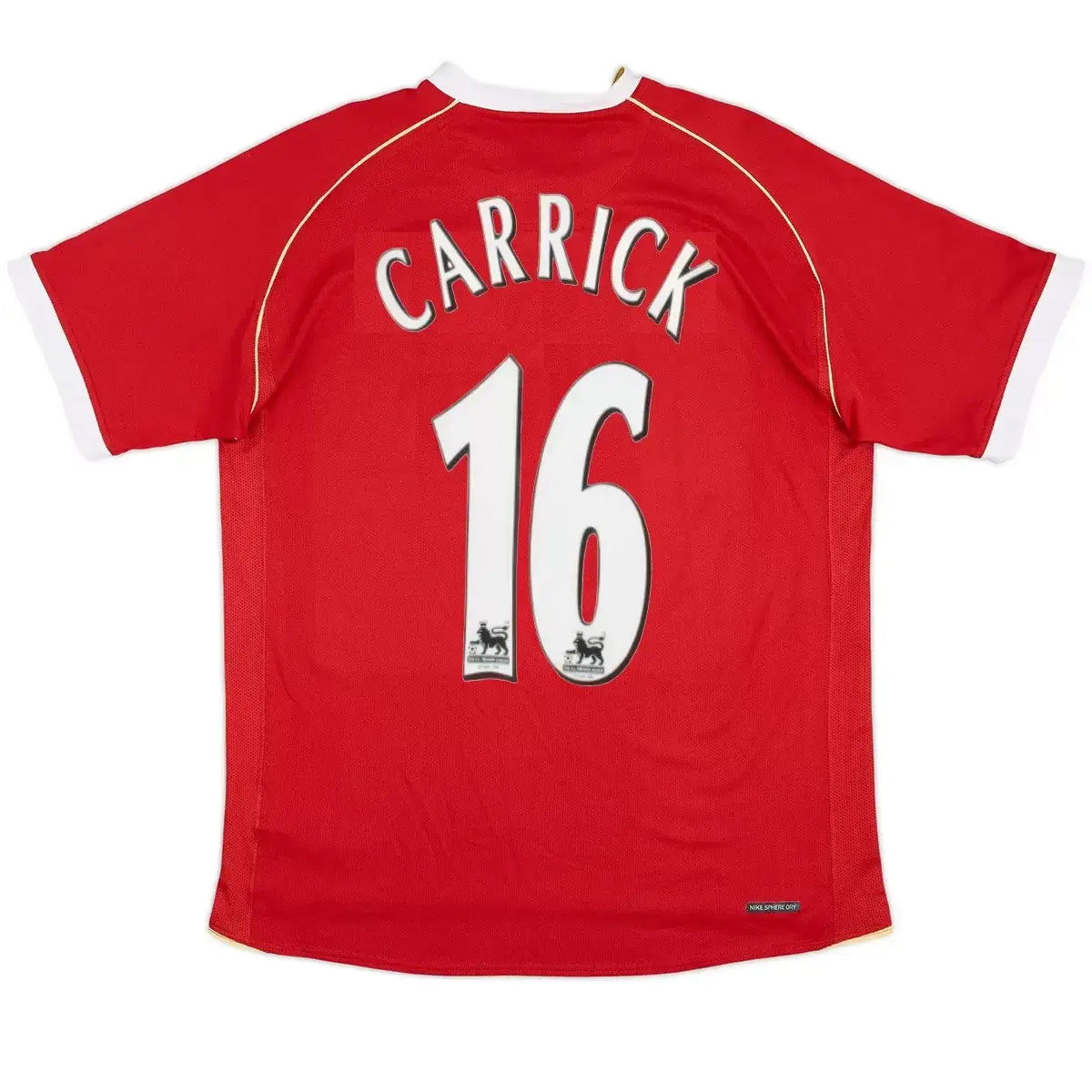 Camiseta de fútbol retro local Carrick #16 del Manchester United 2006/07