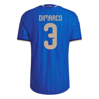 Camiseta de fútbol de la selección italiana DIMARCO #3 versión jugador, Copa del Mundo 2026