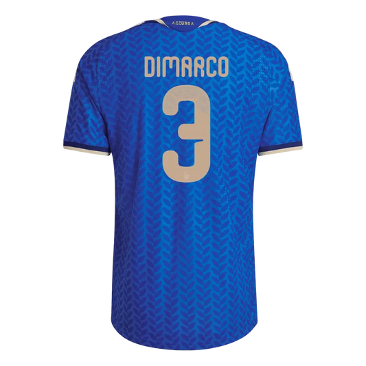 Maillot de football domicile version joueur Italie DIMARCO #3 Coupe du Monde 2026