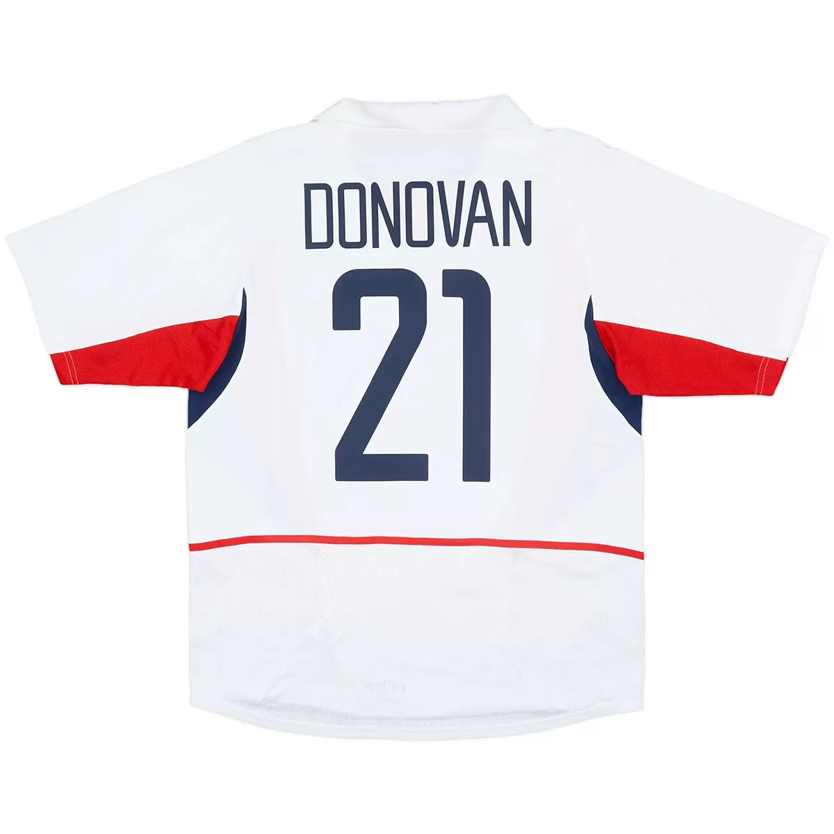 Camiseta de fútbol retro de la equipación local de Donovan #21 de EE. UU. 2002