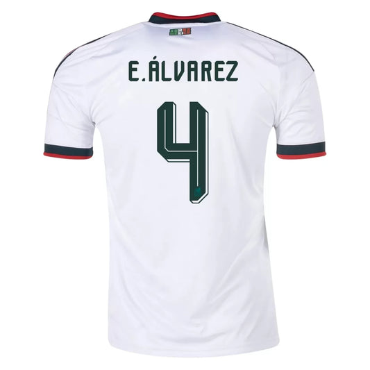 E.ÁLVAREZ #4 Maillot de Foot Extérieur Mexique Coupe du Monde 2026
