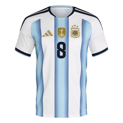 E. FERNÁNDEZ #8 Argentina Camiseta de fútbol local Copa Mundial 2026