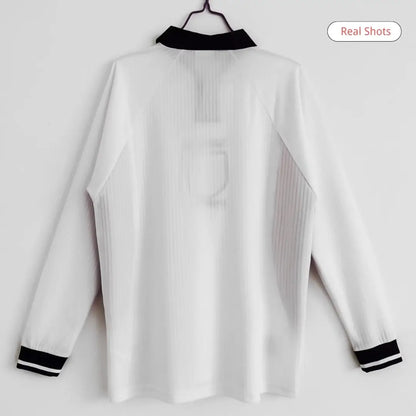 Camiseta Retro de Fútbol Beckham #7 Inglaterra 1998 Manga Larga Local