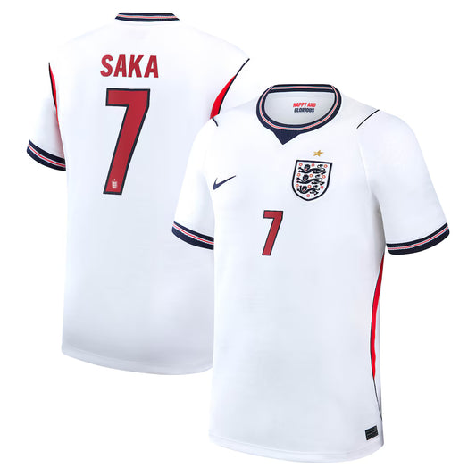 Saka #7 England 2026 World Cup Home Football Jersey