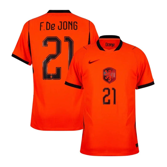 Maillot version joueur domicile F.De JONG #21 Pays-Bas Coupe du Monde 2026