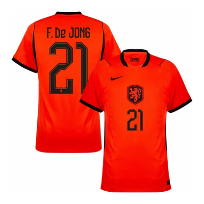 F.De JONG #21 Países Bajos Camiseta de Fútbol de Local Mundial 2026