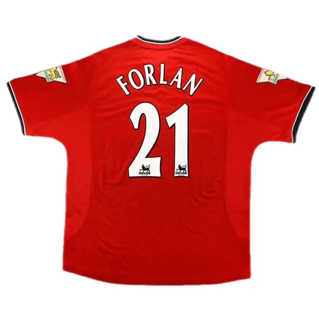 Camiseta retro local FORLAN #21 del Manchester United 2000/02
