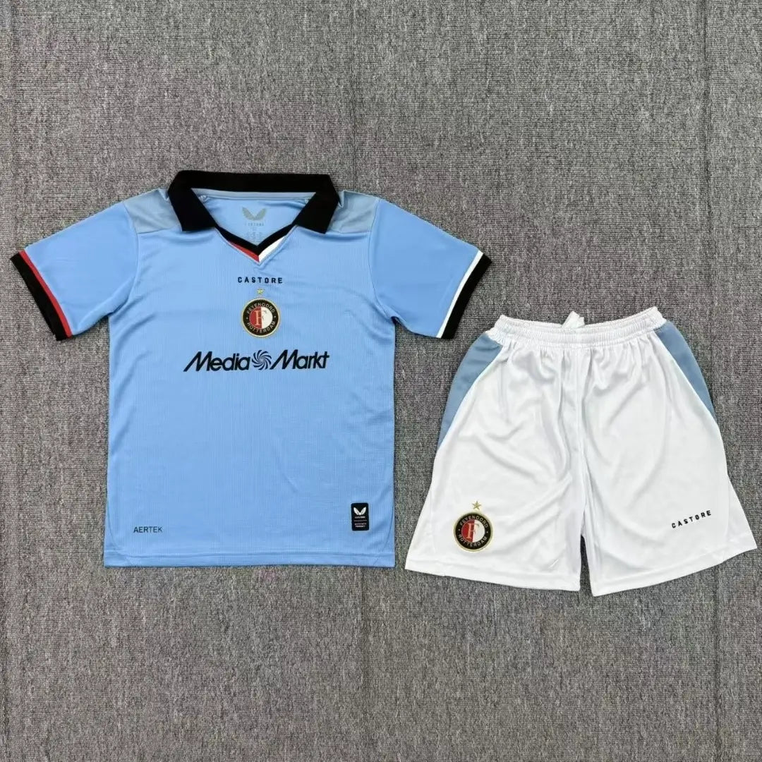 Conjunto de fútbol de visitante para niños del Feyenoord Rotterdam - Camiseta + Pantalón corto 2026/27