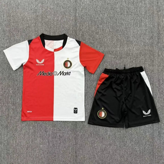 Equipación de fútbol de local para niños Feyenoord de Róterdam - Camiseta+Pantalones cortos 2026/27