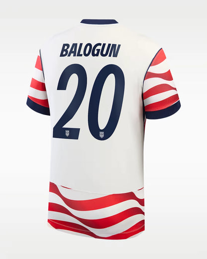 Folarin Balogun #20 USMNT USA Outlaws Camiseta de fútbol local 2026