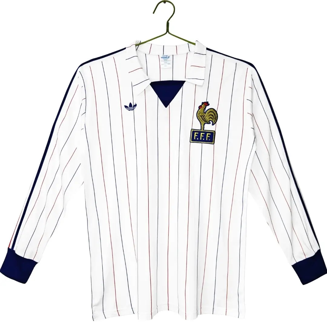 Camiseta Retro de Fútbol de Francia 1980/1984 Manga Larga Local