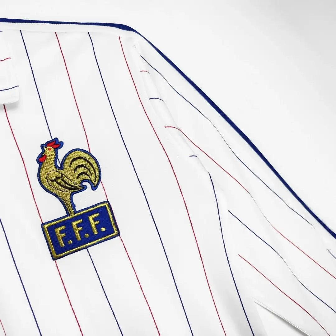 Camiseta Retro de Fútbol de Francia 1980/1984 Manga Larga Local