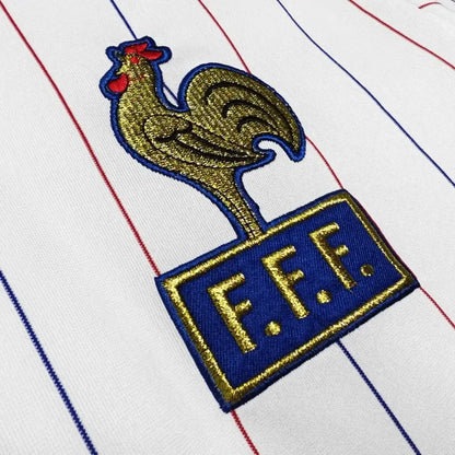 Camiseta Retro de Fútbol de Francia 1980/1984 Manga Larga Local