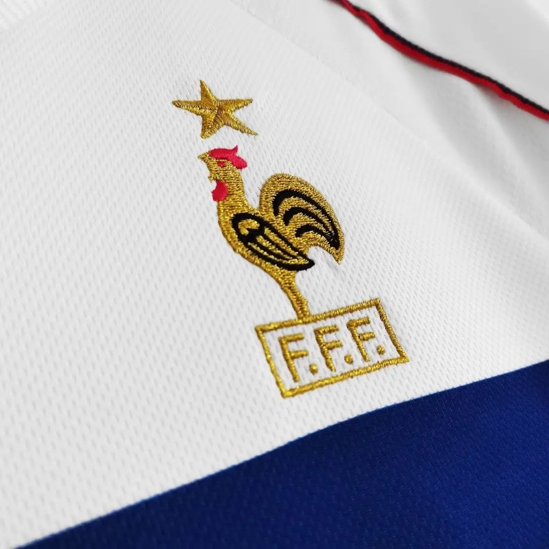 Camiseta de fútbol retro de visitante de Francia 1998
