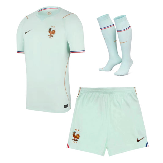 Ensemble complet de football extérieur France - Maillot + Short + Chaussettes 2026
