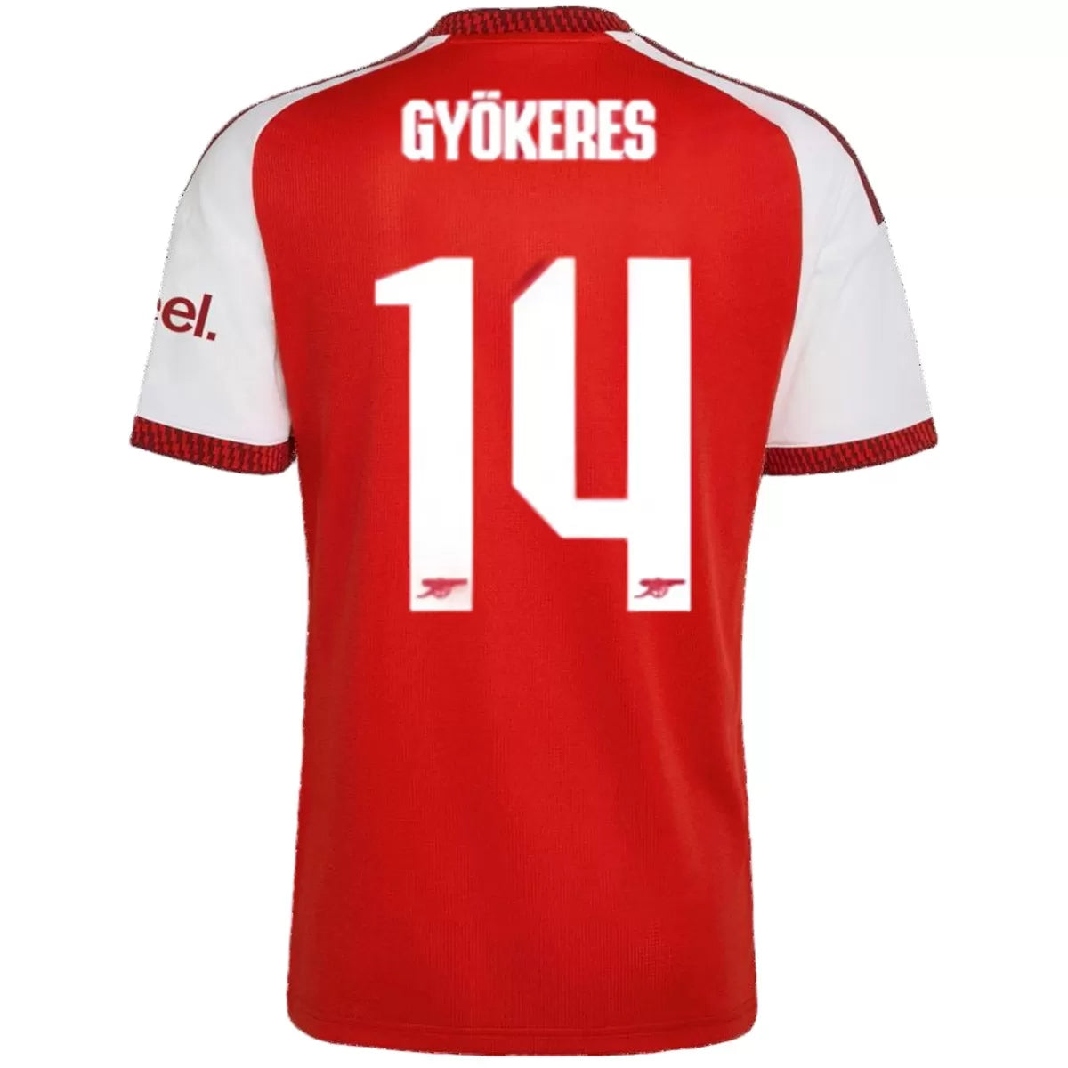 Camiseta de fútbol local del Arsenal #26 Campeones 2026/27 con escudo
