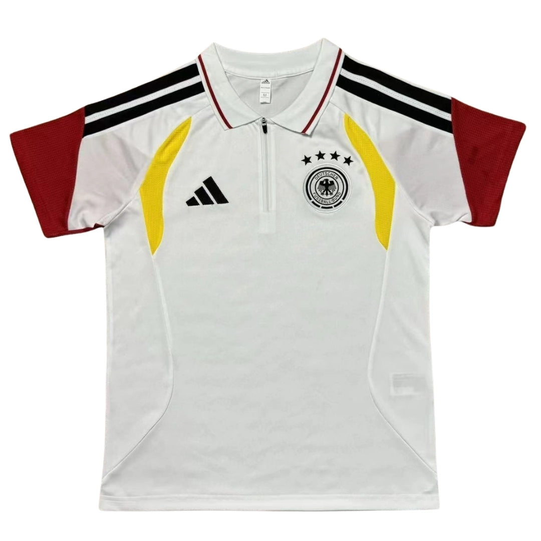 Camiseta Polo Alemania Tiro Mundial 2026 Blanca