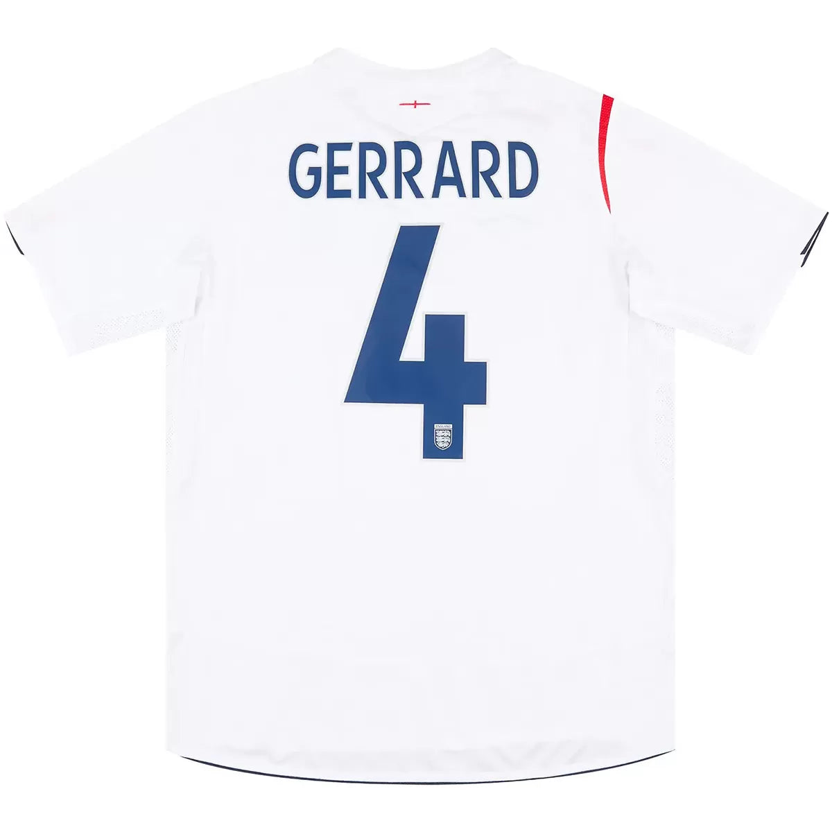 Camiseta de fútbol retro de Inglaterra 2006 de local de Gerrard #4