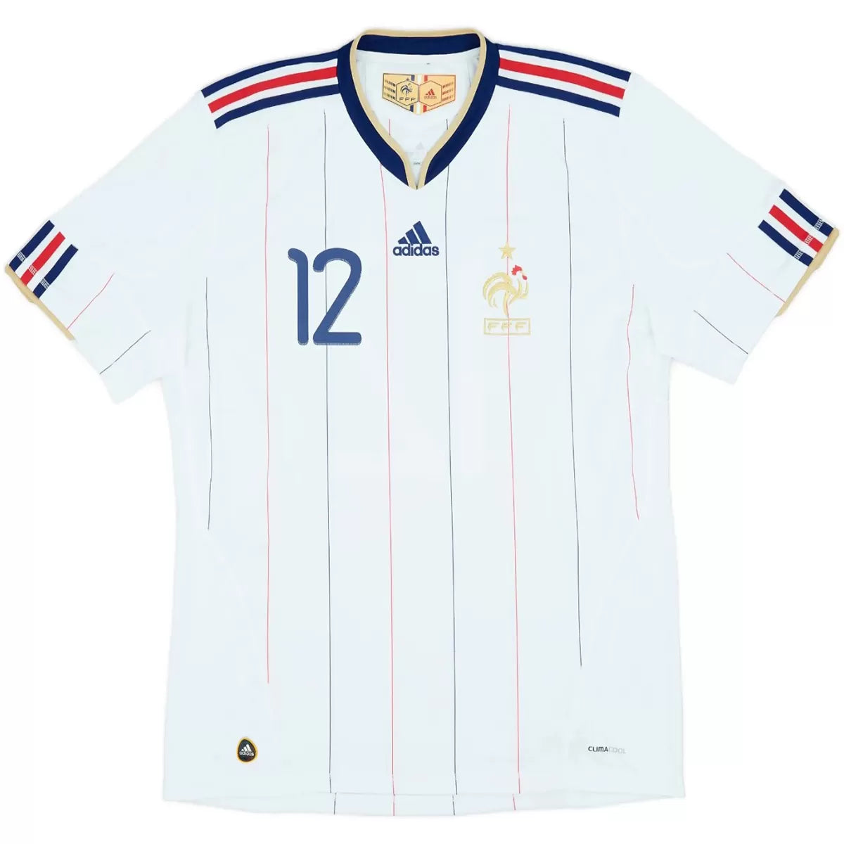 Camiseta de fútbol retro de visitante de HENRY #12 Francia 2010