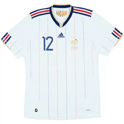 Camiseta de fútbol retro de visitante de HENRY #12 Francia 2010