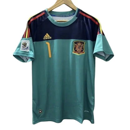 IKER #1 España 2010 Camiseta Retro de Fútbol de Portero