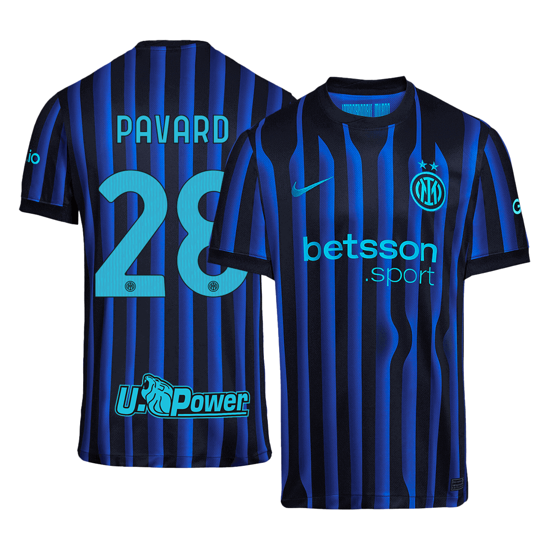 Camiseta de fútbol local del Inter de Milán PAVARD #28 2025/26