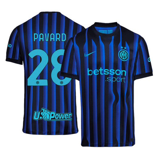 Camiseta de fútbol local del Inter de Milán PAVARD #28 2025/26