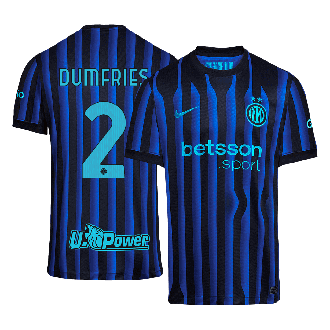 Camiseta de fútbol local del Inter de Milán DUMFRIES #2 2025/26