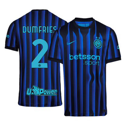 Camiseta de fútbol local del Inter de Milán DUMFRIES #2 2025/26