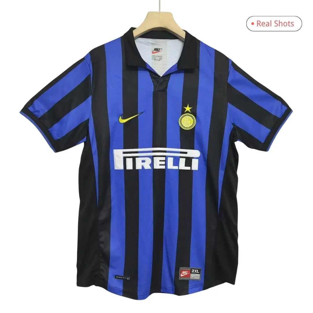 Camiseta de fútbol retro local del Inter de Milán 1998/99