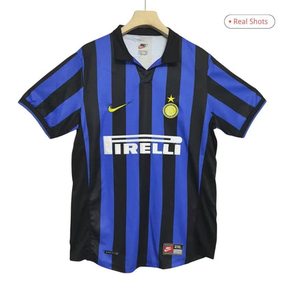 Camiseta de fútbol retro local del Inter de Milán 1998/99
