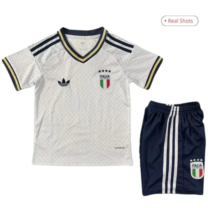 Equipación de fútbol visitante de Italia para niños (camiseta y pantalón corto 2026)