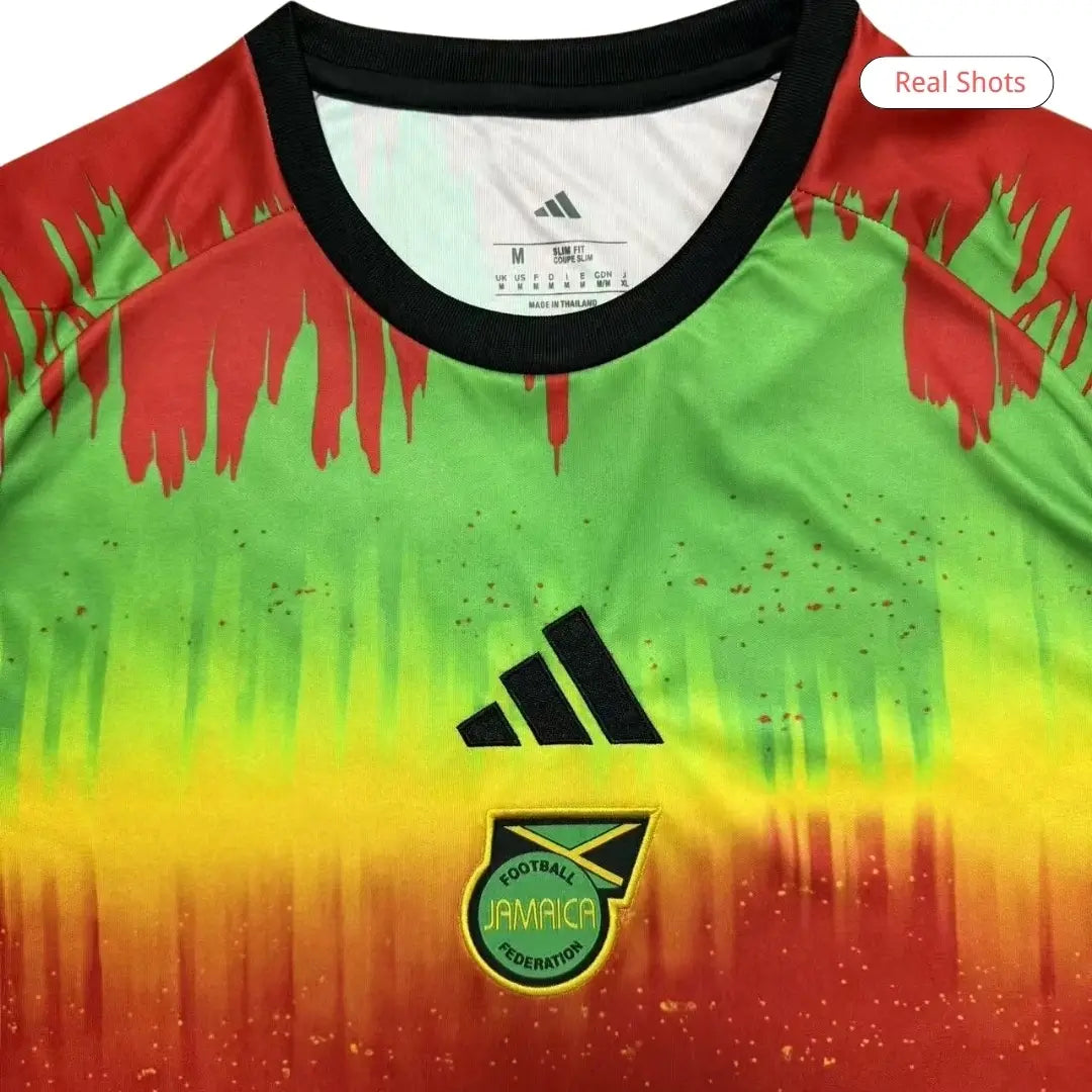 Camiseta de fútbol prepartido de Jamaica para el Mundial de 2026