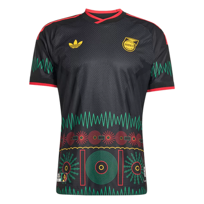 Camiseta de fútbol de visitante versión jugador Jamaica 2026 Copa del Mundo