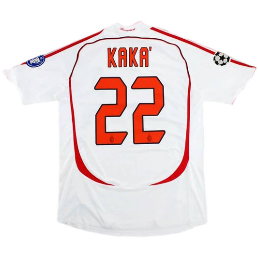 Maillot de football rétro extérieur de l'AC Milan 2006/07, KAKA n°22 - Ligue des champions