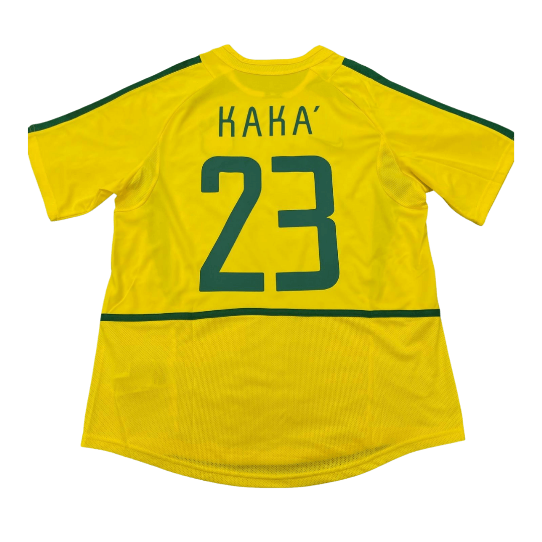 Camiseta retro de fútbol de KAKA #23 Brasil 2002/03 (local)