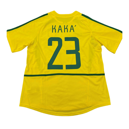 Camiseta retro de fútbol de KAKA #23 Brasil 2002/03 (local)