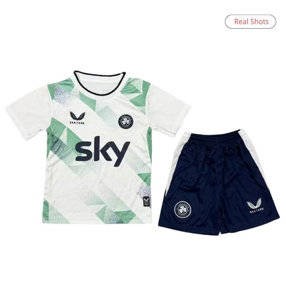 Equipación Visitante de Irlanda para Niños - Camiseta+Pantalón Corto Mundial 2026