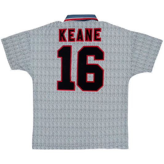 Maillot de foot rétro Keane #16 Manchester United 1995/96 Troisième Extérieur