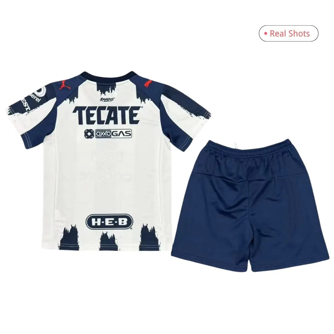 Conjunto de fútbol local del Monterrey para niños (camiseta y pantalón corto) 2025/26