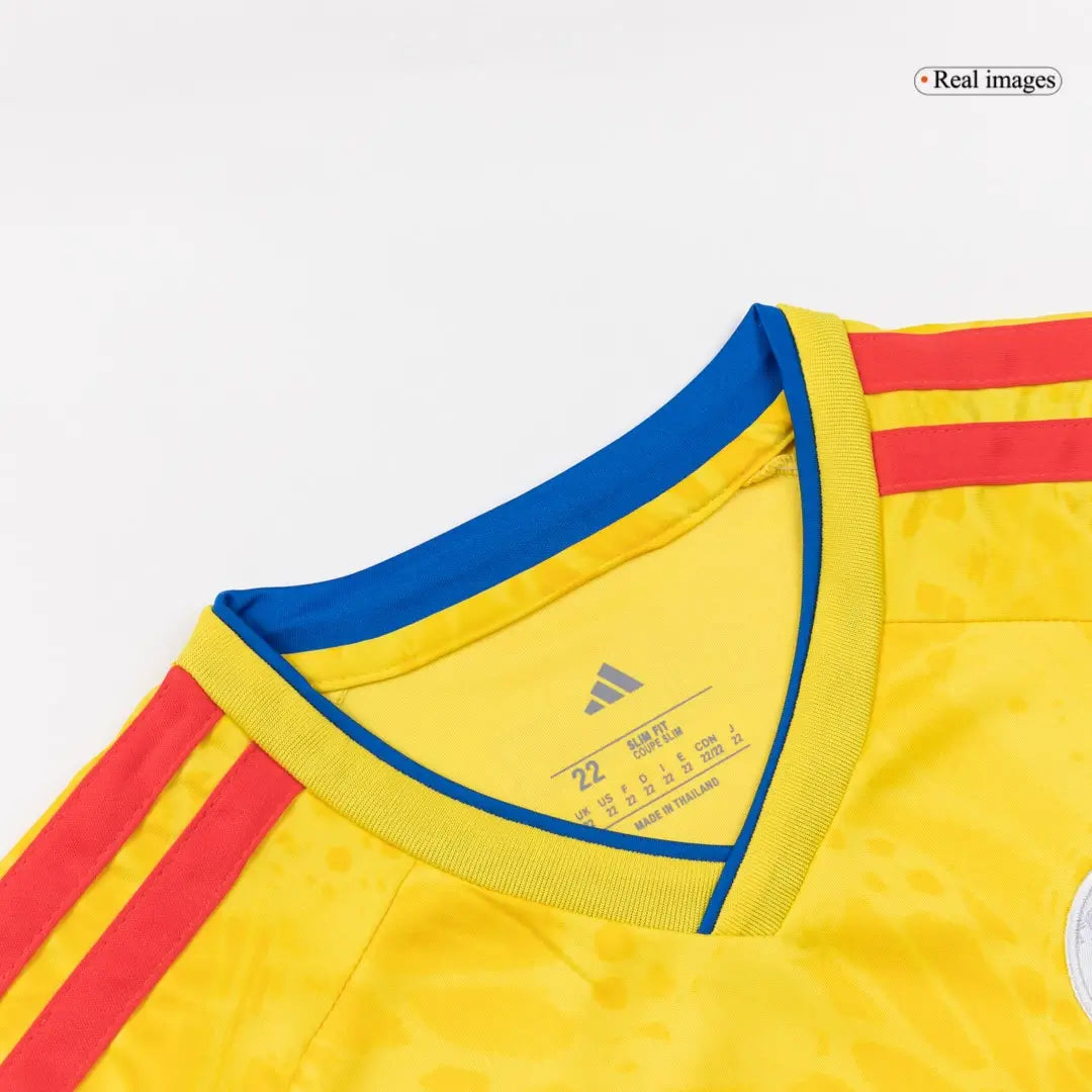 Conjunto de fútbol de Colombia para niños, local, Copa Mundial 2026 - Camiseta + Pantalón corto