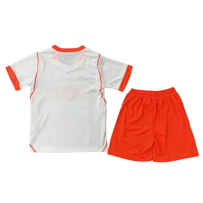 Conjunto de camiseta de fútbol de visitante de Países Bajos para niños Mundial 2026